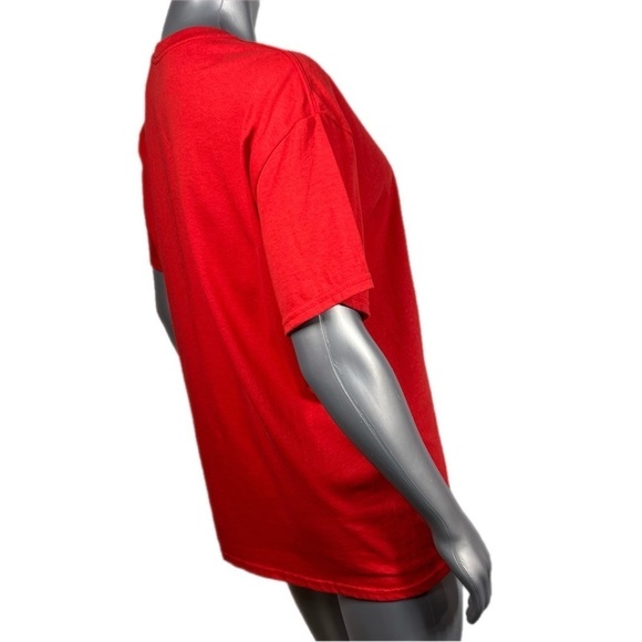 Red True Crime Short Sleeve T Shirt ‘The Husband Did It’ Graphic Print Top - Picture 4 of 10